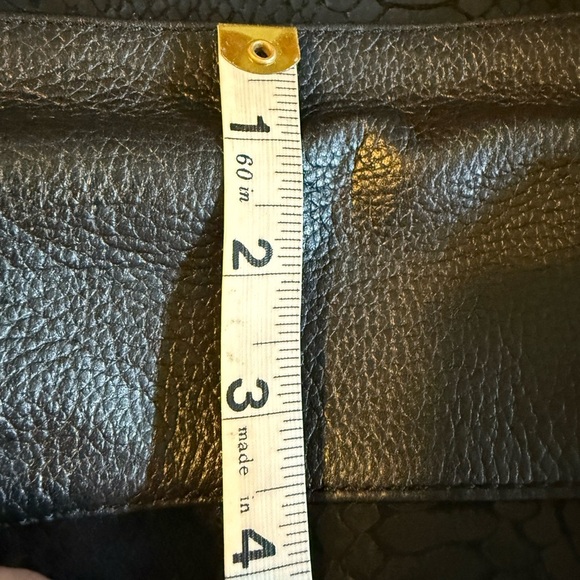 Michael Kors Black Leather Python Tote / Bag / Crossbody with Silver Hardware - Picture 16 of 16